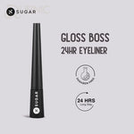 SUGAR Cosmetics Gloss Boss 24HR Eyeliner 01 Back In Black