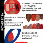 SUGAR Cosmetics X Wonder Woman Face and Eyeshadow Palette -