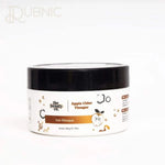 The Beauty Co. Apple Cider Vinegar Hair Mask container with black lid and white label showing apple cider vinegar graphics