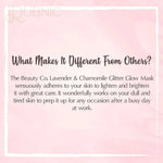 The Beauty Co. Glitter Glow Mask (Glow Mask (Lavender
