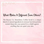 The Beauty Co. Strawberry Coffee Scrub For Face & Body 100
