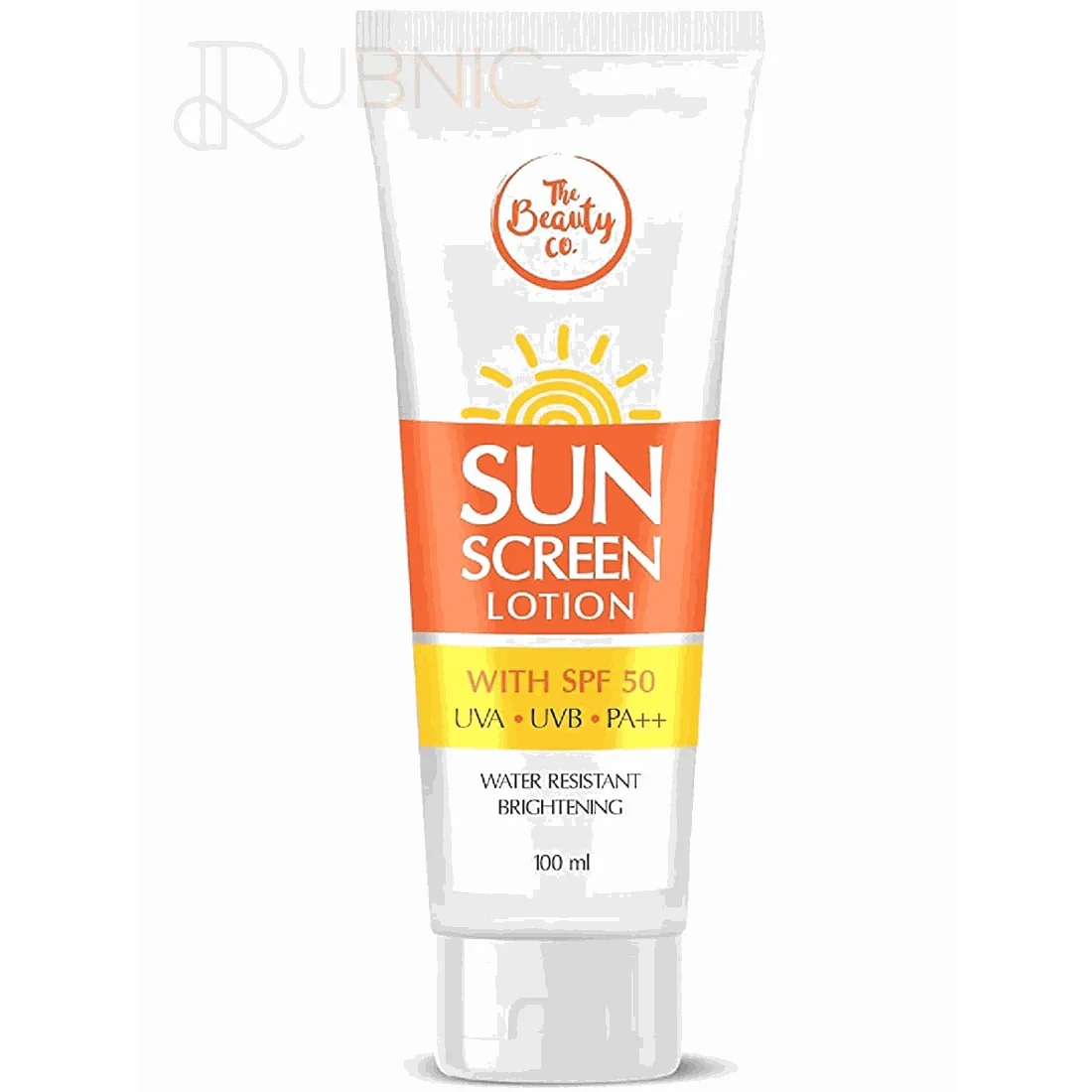 The Beauty Co. Sun Screen Lotion SPF 50 water-resistant 100ml tube